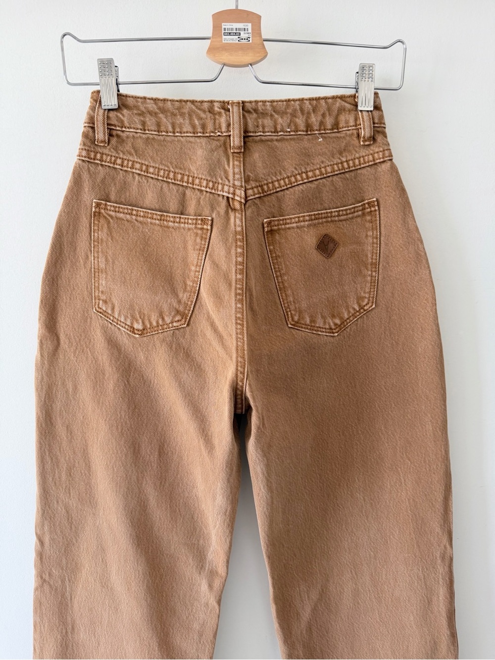 ABRAND A Carrie Camel Brown Wide Leg Jeans High Rise Cotton Denim US 24 Y2K - Picture 9 of 16